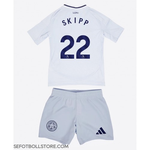 Leicester City Oliver Skipp #22 Replika babykläder Tredjeställ Barn 2024-25 Kortärmad (+ korta byxor)